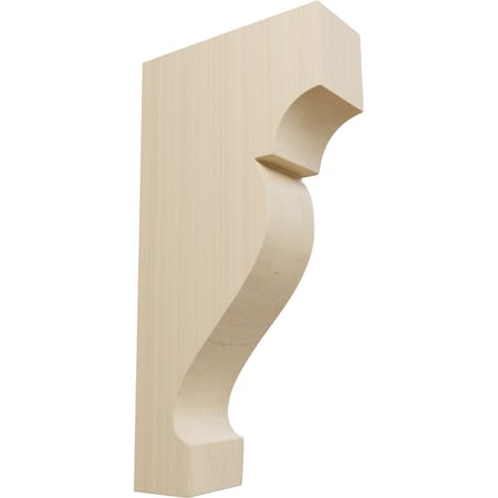 1 3/4W X 4 1/2D X 9H Large Dearborn Wood Corbel, Rubberwood